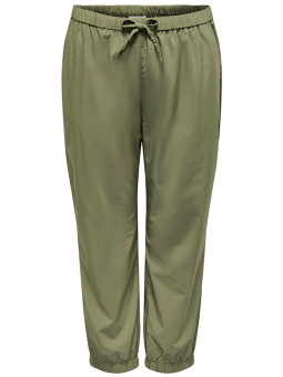 Only Carmakoma TIM - Grønne bukser med elastik
