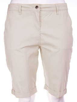 Zhenzi STEP - Sand farvede shorts i bengalin kvalitet