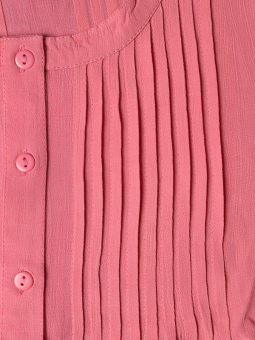 Gozzip JOHANNE - Viskose skjorte tunika i lyserød med lommer